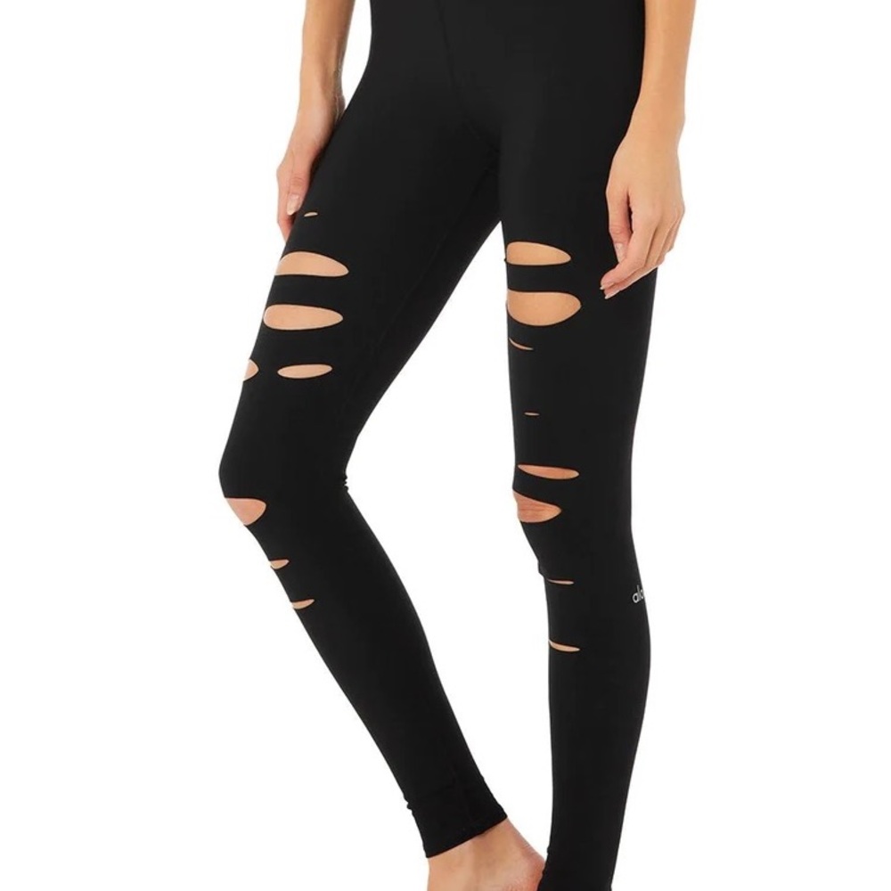 Alo Yoga: High-Waist Ripped Warrior Legging